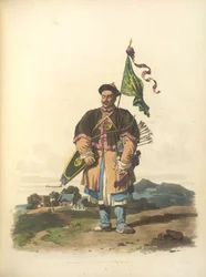 Un soldat en tenue ordinaire