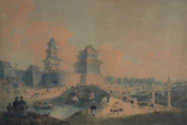 Ville de Pékin, Ping Tze Muen, une des portes occidentales de Pékin