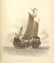 Navire en mer sous voile
