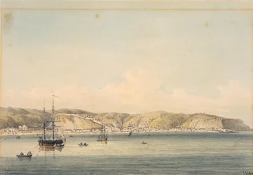 La ville de Valparaiso sur la côte du Chili