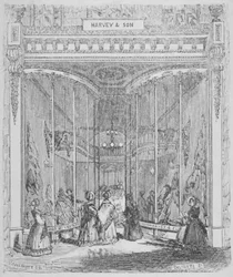 Les locaux de Harvey and Son au n°9 Ludgate Hill, Ludgate Hill, City of London, 1845