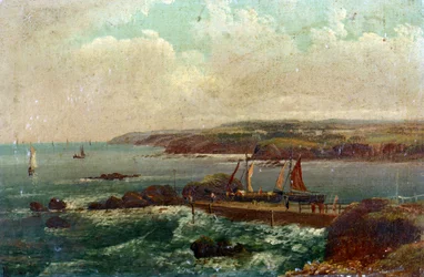Port Bude, dans le Devon (Angleterre), par William Allan (1782-1850)