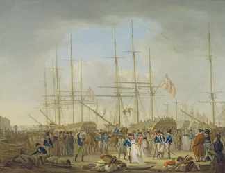 Hussards embarquant à Deptford