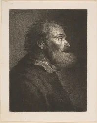 Un vieil homme de profil, 1761