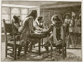 Arrestation des conspirateurs à la Sirène, illustration de 