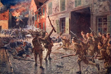 Les Gardes Coldstream à Landrecies, août 1914