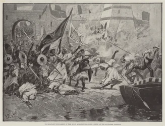 Le Tournoi militaire au Royal Agricultural Hall, Sortie de la garnison soudanaise