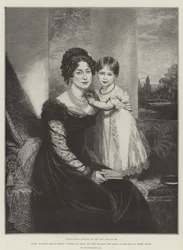 SAR Victoria Maria Louisa, duchesse de Kent, et Sa Majesté la Reine à l