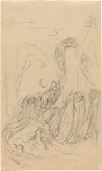 Scène de résurrection (Les gambades des fantômes) [recto]