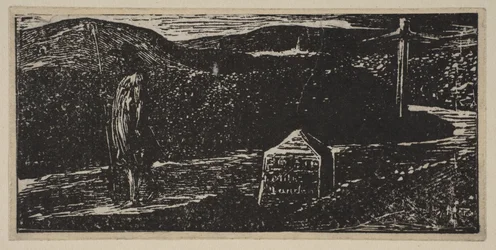 Voyage de Colinets : Borne marquée LXII Miles à Londres, de Pastorales de Thornton de V..., 1821