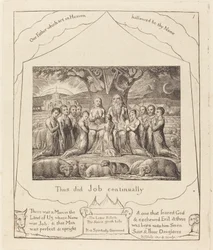 Job et sa famille, 1825