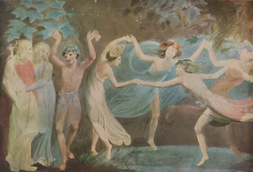 Oberon, Titania et Puck avec des fées dansantes, 1786