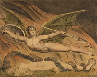 Satan exulte devant Ève