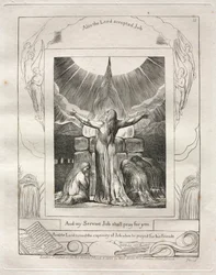 Le Livre de Job : Pl. 18, Et mon serviteur Job priera pour vous, 1825