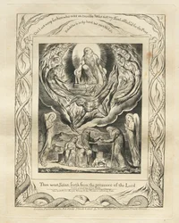 Le Livre de Job : Pl. 5, Alors Satan sortit de la présence du Seigneur, 1825