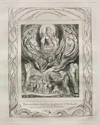 Le Livre de Job : Pl. 5, Alors Satan sortit de la présence du Seigneur, 1825
