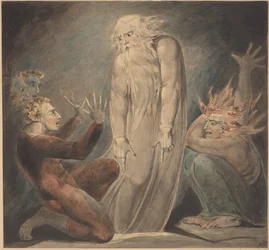 Le fantôme de Samuel apparaissant à Saül