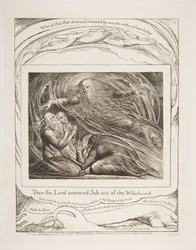 Le Seigneur Répondant à Job du Tourbillon, des Illustrations du Livre de Job, 1825-26