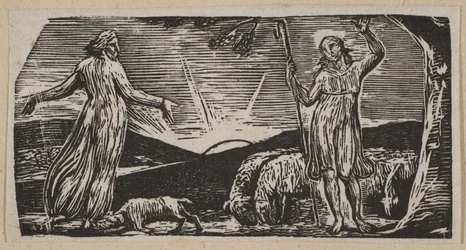 Thenot réprimande Colinet, des Pastorales de Virgile de Thornton, 1821