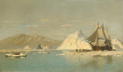 Au large du Groenland—Baleinier cherchant des eaux libres