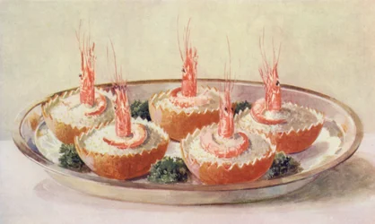 Savoureux de crevettes aux mandarines