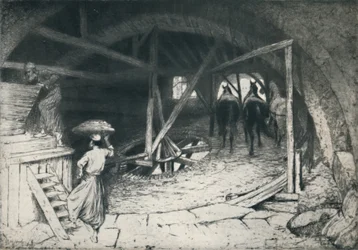 Un moulin à farine galiléen, fin 19e-début 20e siècle, 1922