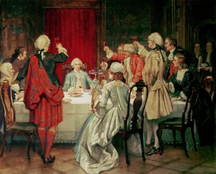 Prince Charles Edward Stuart à Édimbourg, 1745