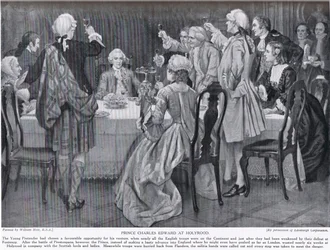 Prince Charles Edward à Holyrood, illustration de 