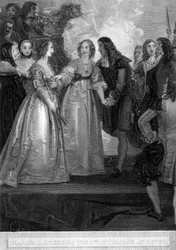 Charles II recevant la duchesse d