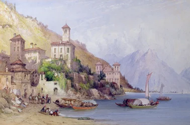 Gravedona, lac de Côme, 1895