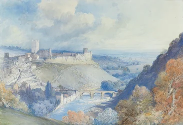 Château et ville de Richmond, Yorkshire