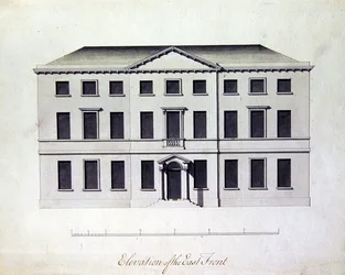 Conception pour Enville Hall dans le Staffordshire, c.1770