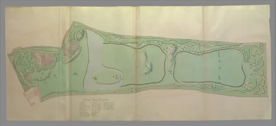 Plan Général des Jardins de Kew, 1763