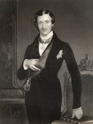 Albert Prince Consort de Grande-Bretagne, gravé par W. Holl, de 