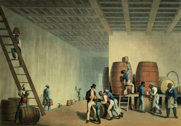 Intérieur de la distillerie, Antigua