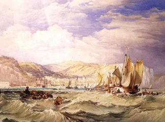Bateaux de pêche au large de Hastings