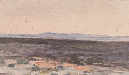 Paysage : Vallée avec montagne au loin