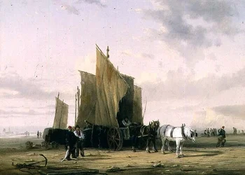 Sur la côte à Yarmouth (une paire)