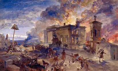 Temple des Vents en feu, 1856