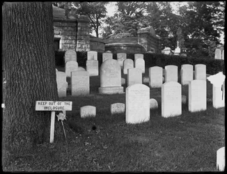 La tombe de Washington Irving, cimetière de Sleepy Hollow, Tarrytown, N.Y., 8 juillet 1914
