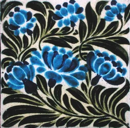 Carreau avec motif floral