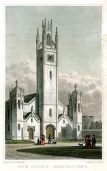 Nouvelle Église, Haggerston, Hackney, Londres, 1827