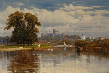 Vue de Windsor depuis la Tamise