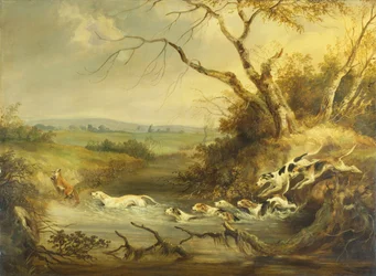 Près de la proie par le ruisseau