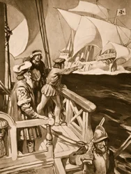 Vasco Da Gama contournant le Cap de Bonne-Espérance
