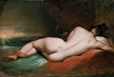 Femme nue allongée, début du XIXe siècle