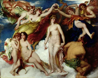 Pandora couronnée par les Saisons