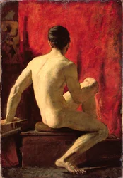 Modèle masculin assis