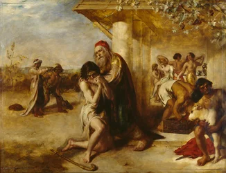 Le retour du fils prodigue repentant à son père
