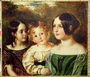 Les enfants Wood - Emily, Frederick et Mary, vers 1845 (huile sur toile)